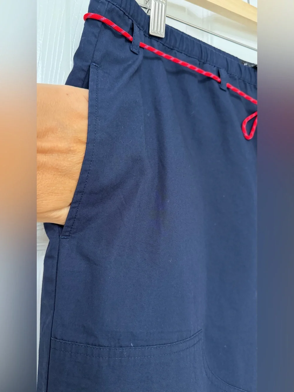 J.Crew Luna Pant with Removable Paracord Navy Size M NWT